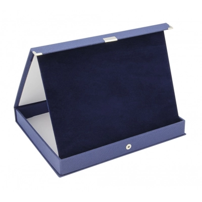 
                                            Коробка с табличкой из TNT, синяя табличка, 29x23 см
                                            