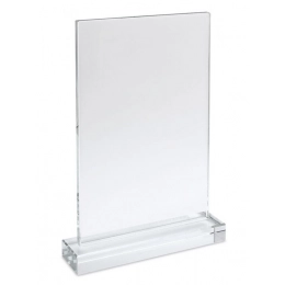 VETRO RETTANGOLARE CON BASE 180x120x8