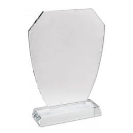 TROFEO VETRO BASE TRAPEZIO 190x150x8