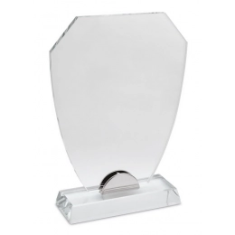 TROFEO VETRO BASE TRAPEZIO 190x150x8