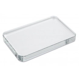 FERMACARTE VETRO RETTANGOLARE 80x100 h19