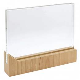 Стекло 150x220x15 мм с деревянной подставкой