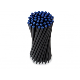 PVC-CASE WITH PENCILS CRYSTAL BLUE