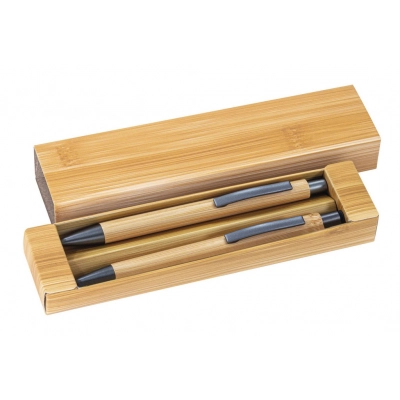 
                                                BALL PEN AND PENCIL BAMBOO WITH BOX
                                                