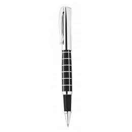 ROLLERBALL PEN SQUARES BLACK