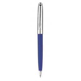 PEN METAL CHROMED/BLUE SHINY