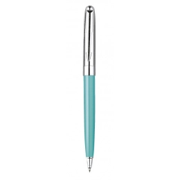 PEN METAL CHROMED/SKY-BLUE SHINY