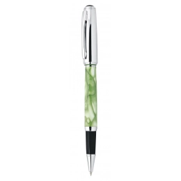ROLLERBALL PEN METAL GREEN MARBLED