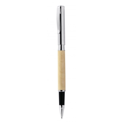 
                                                WOODEN ROLLER PEN CHROMED
                                                