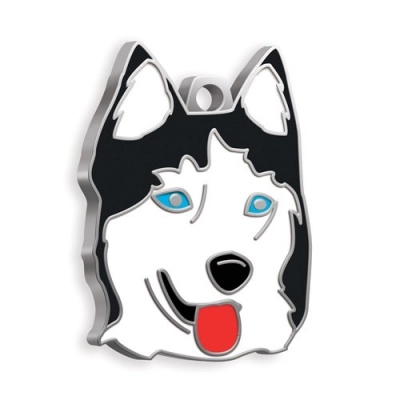 
                                            DOG TAG HUSKY BLACK AND WHITE
                                            