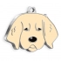 Адресник для щенка золотистого ретривера кремового цвета Адресник для щенка золотистого ретривера кремового цвета