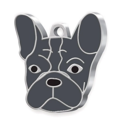 
                                            DOG TAG BULLDOG FRANCESE GREY
                                            