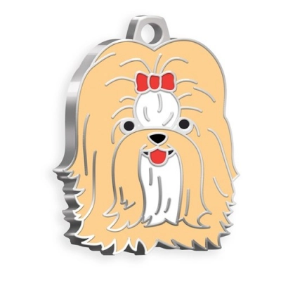 
                                                DOG TAG WHITE SHIHTZU CREME-COLOURED
                                                