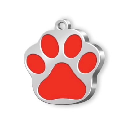 
                                            PET TAG SMALL PAW RED
                                            