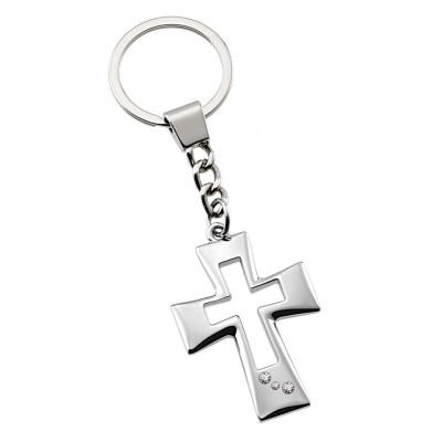 
                                            KEY CHAIN PERFORATED CROSS & CHRIST-NO B
                                            