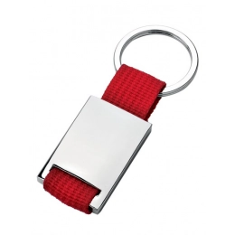KEY CHAIN SATIN - RED NYLON - NO BOX