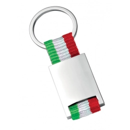 KEY CHAIN - NYLON ITALIAN FLAG - NO BOX