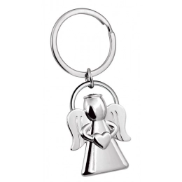 KEY CHAIN ANGEL with HALO and HEART