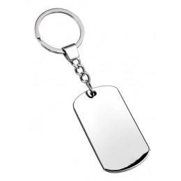 KEY CHAIN RECTANGULAR PLATE - NO BOX