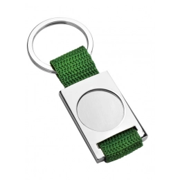 KEY CHAIN TEXTILE GREEN-HOLLOW 25MM