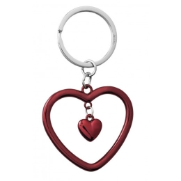 KEY CHAIN HEART RED - NO BOX