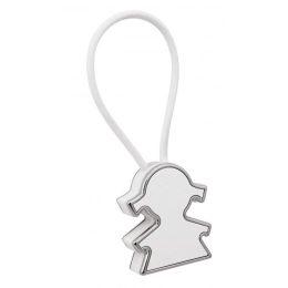 KEYCHAIN LITTLE GIRL - WHITE - NO BOX