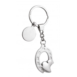 KEYCHAIN HORSESHOE/HEART - NO BOX