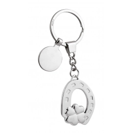 KEYCHAIN HORSESHOE/FOUR-LEAVE CLOVER