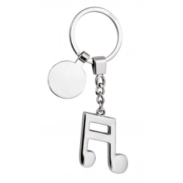 KEY CHAIN MUSICAL NOTE WITH COIN