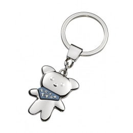KEY CHAIN BEAR LIGHT BLUE - NO BOX