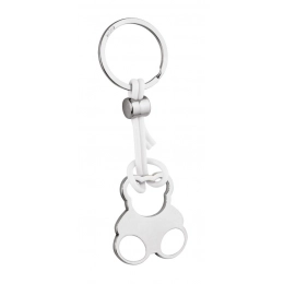 KEY RING LITTLE BEAR PVC WHITE - NO BOX
