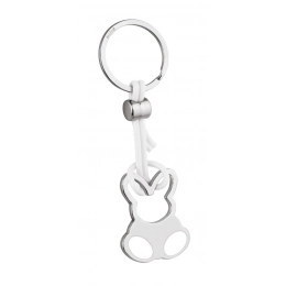 KEY RING BUNNY PVC WHITE - NO BOX