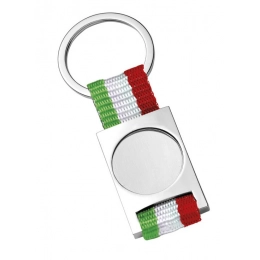 KEY CHAIN ITALIAN FLAG - HOLLOW 25mm