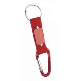 CARABINER KEYCHAIN RED