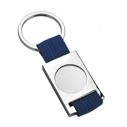 PORTACHIAVI TESSUTO BLU SCURO INCAVO