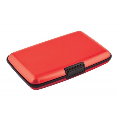 
                                            BUSINESS CARD HOLDER ALUMINIUM RED
                                            