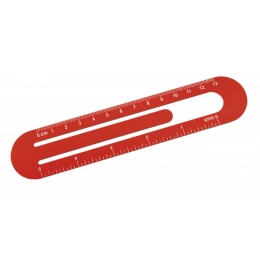 RULER ALUMINIUM ANODIZED RED