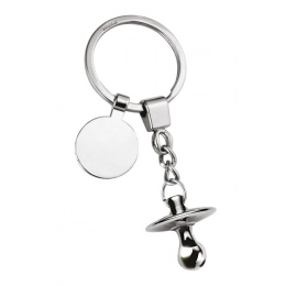 KEYCHAIN PACIFIER/CHAIN - WITH COIN