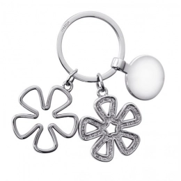 KEYCHAIN FLOWER -WITH COIN