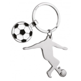 KEYCHAIN FOOTBALLER -WITH COIN