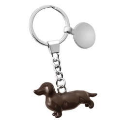 KEYCHAIN  DACHSHUND-WITH COIN