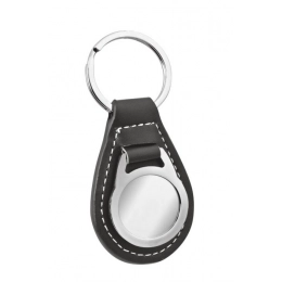 KEYCHAIN IN PU WITH DISK HOLLOW 25 MM