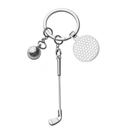 KEYCHAIN GOLF- BALL, CLUB AND COIN