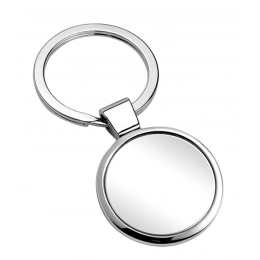 KEYCHAIN ROUND CHROME d=30 mm