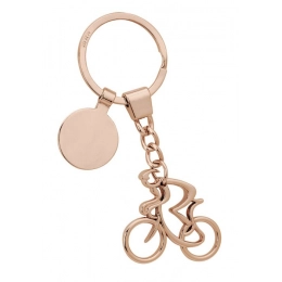 PORTACHIAVI BICI STILIZZATA ROSATA
