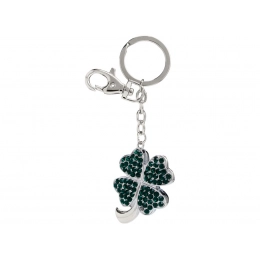 KEYCHAIN FOUR-LEAF CLOVER GREEN - NO BOX