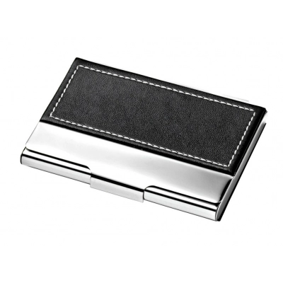 
                                            BUSINESS CARD CASE METAL - PU BLACK
                                            