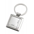 Брелок с блестящей квадратной пластиной Брелок с блестящей квадратной пластиной