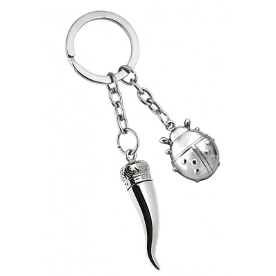 
                                            KEY CHAIN LADYBIRD AND HORN AMULET
                                            