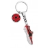 Брелок в виде футбольной бутсы, красно-черный Брелок в виде футбольной бутсы, красно-черный